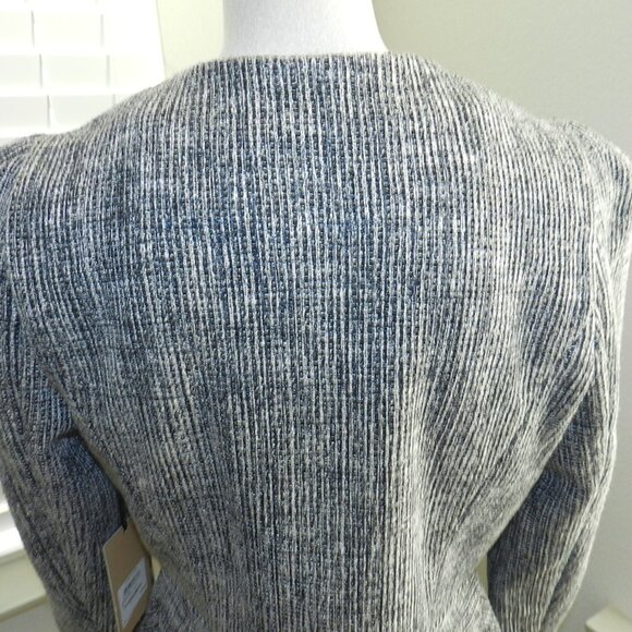 NWT HALOGEN Women's Black & White Tweed Peplum Jacket Size Small Petite - Picture 9 of 16